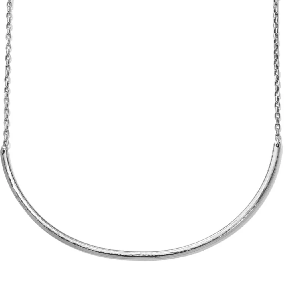 Brighton Monogram Choker Necklace +7 Charms (6 beads & 1 heart) - Silver EUC